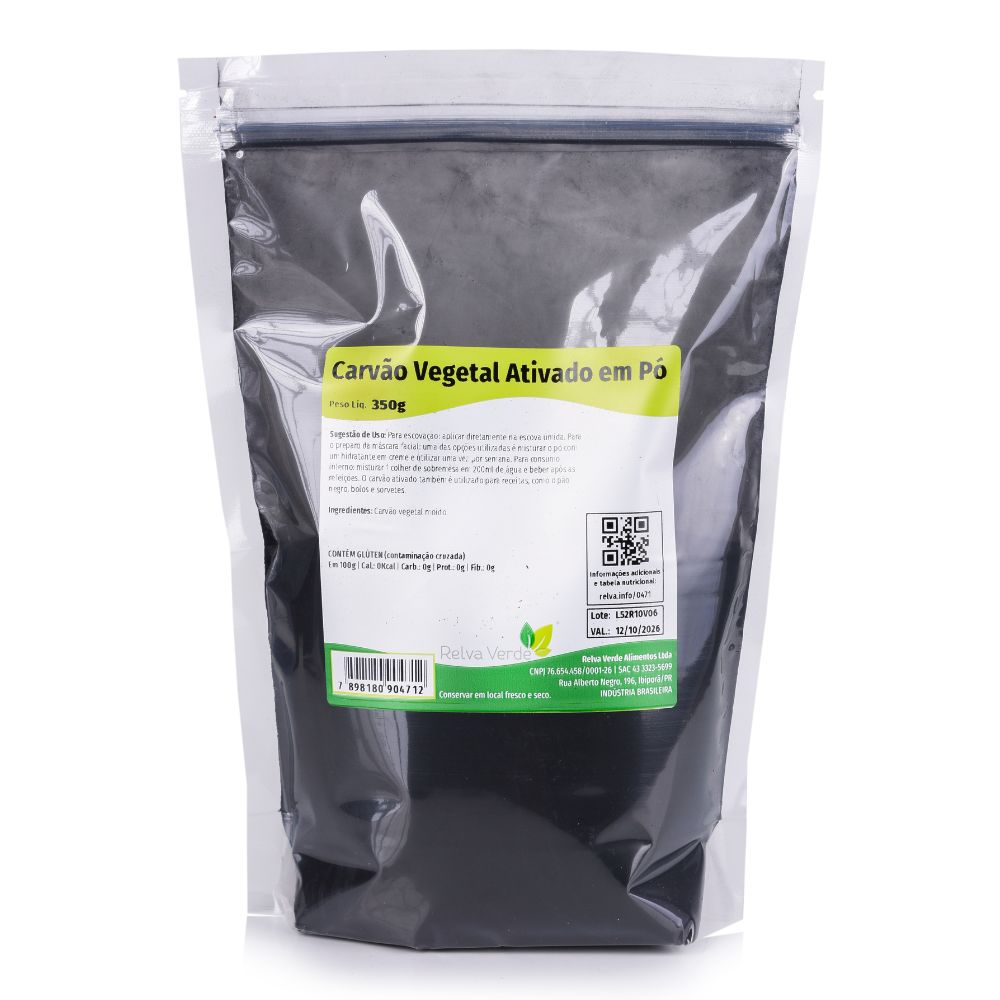 Carvão Vegetal Ativado em Pó 350g - Imagem 3