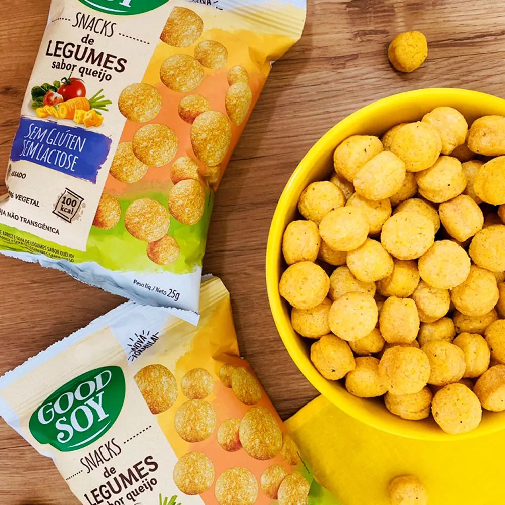 Snack de Soja Legumes ao Queijo Good Soy 25g - Imagem 3