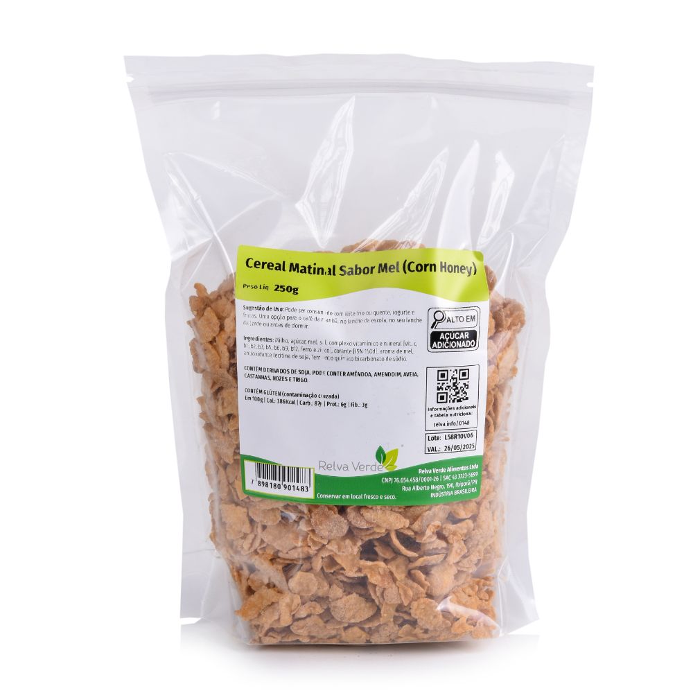 Cereal Matinal Sabor Mel (Corn Honey) 250g - Imagem 3