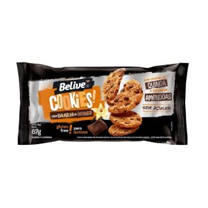 Cookies Zero Açúcar Sabor Baunilha e Chocolate Belive 67g