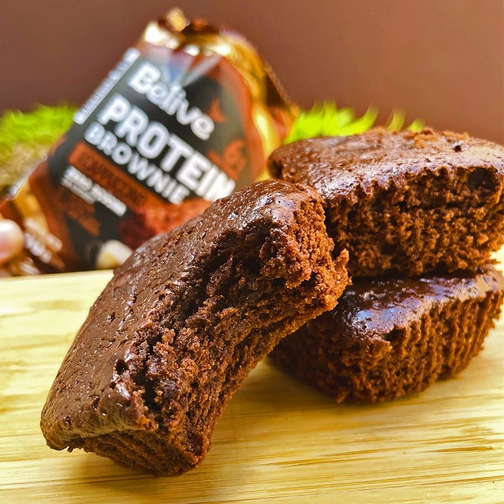 Brownie Proteico Zero Açúcar Sabor Cappuccino Belive 40g - Imagem 2