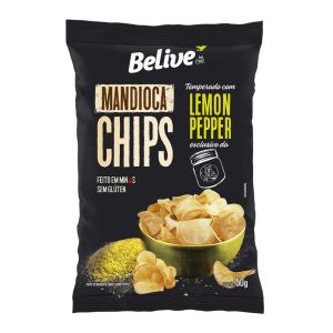Mandioca Chips com Lemon Pepper Belive 50g - Imagem 2