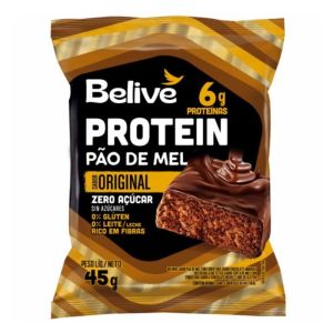 Pão de Mel Proteico Zero Açúcar Zero Lactose Belive 45g