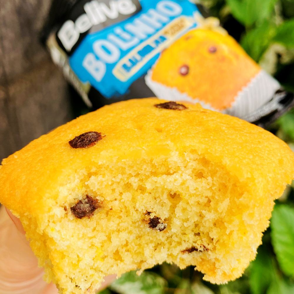 Bolinho Sem Açúcar Sabor Baunilha com Gotas de Chocolate Belive 40g - Imagem 2