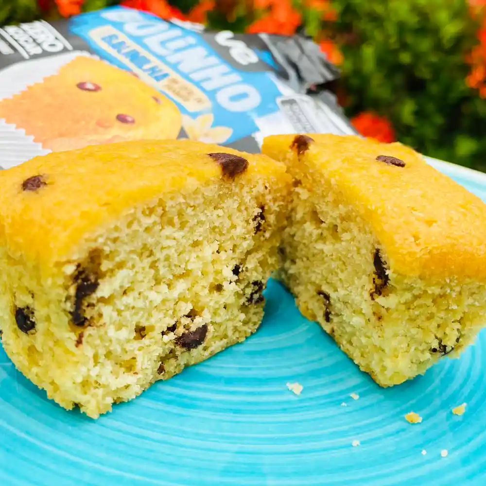 Bolinho Sem Açúcar Sabor Baunilha com Gotas de Chocolate Belive 40g - Imagem 4