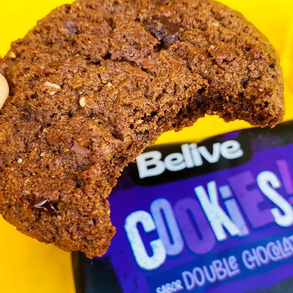Cookies Sabor Double Chocolate Belive 80g - Imagem 3