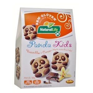 Biscoito Panda Kids sabor Baunilha e Cacau Natural Life 100g