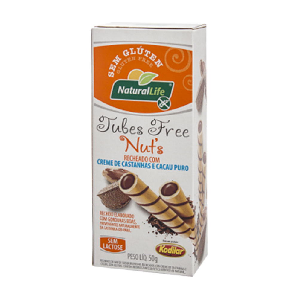 Tubes Free Nuts Creme de Castanhas e Cacau Natural Life 50g