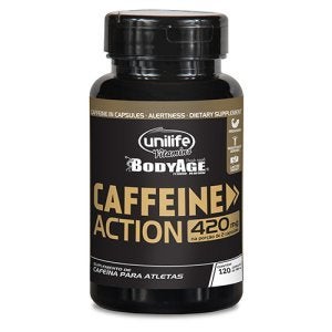 Cafeína Anidra Caffeine Action Unilife 120 cápsulas