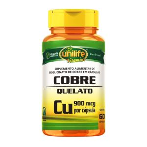 Cobre Quelato Unilife 60 Cápsulas