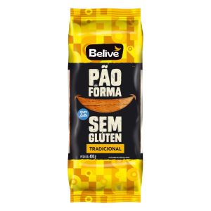 Pão de Forma Sem Glúten Tradicional Belive 400g