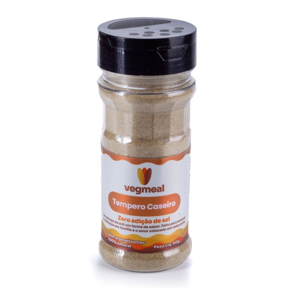 Tempero Caseiro em Pó Vegmeal Pote 60g (12 UN)