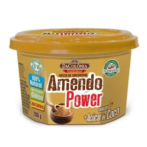 Pasta de Amendoim Amendo Power com Açúcar de Coco DaColônia 200g