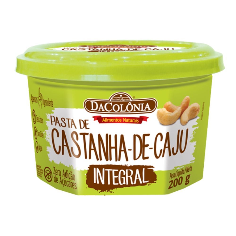 Pasta de Castanha de Caju Integral DaColônia 200g