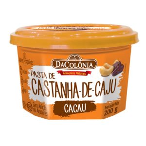 Pasta de Castanha de Caju com Cacau DaColônia 200g