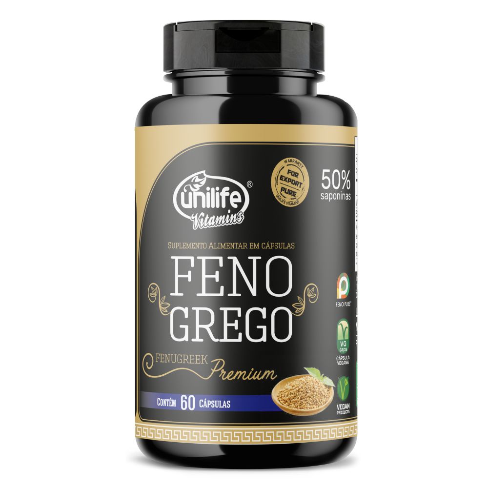Feno Grego Premium Unilife 60 cápsulas