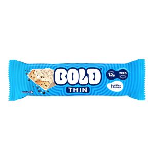 Barra de Proteína Thin Sabor Cookies e Cream Bold 40g