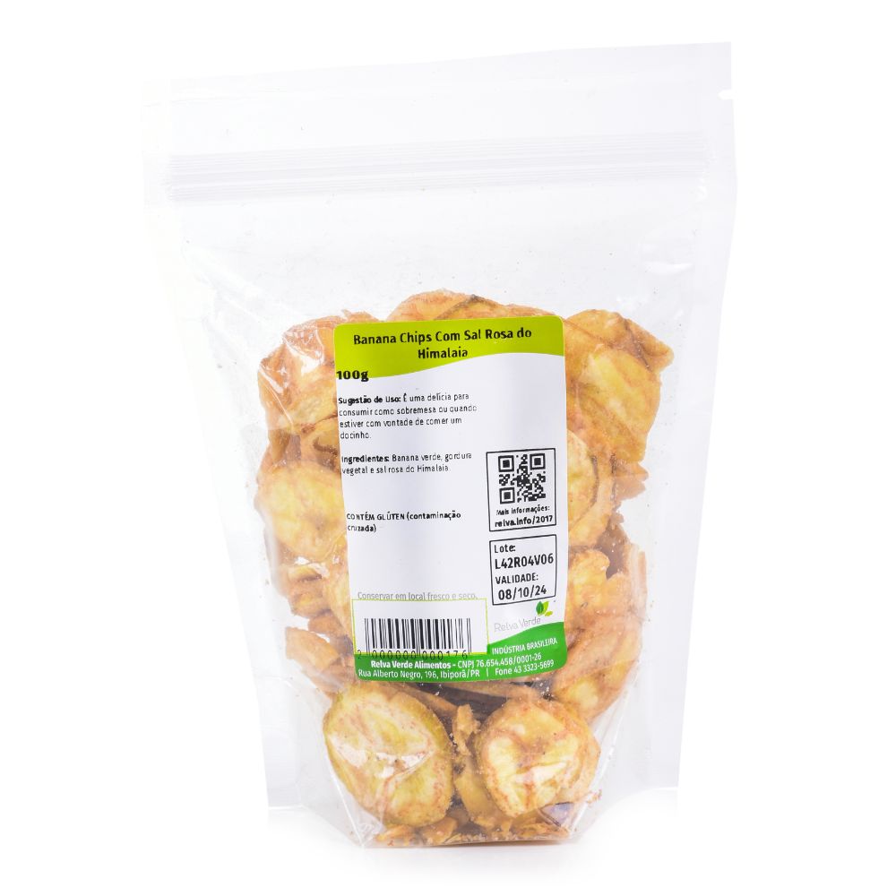 Banana Chips com Sal Rosa do Himalaia 100g - Imagem 3