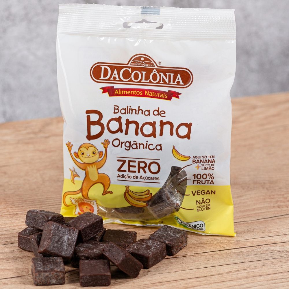 Bala de Banana Orgânica Zero DaColônia 100g - Imagem 2