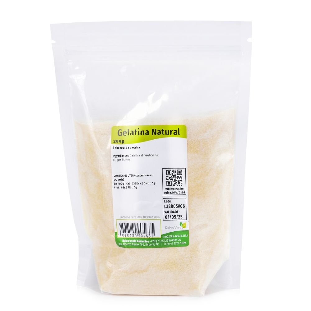 Gelatina Incolor Natural (Sem Sabor) 200g - Imagem 3