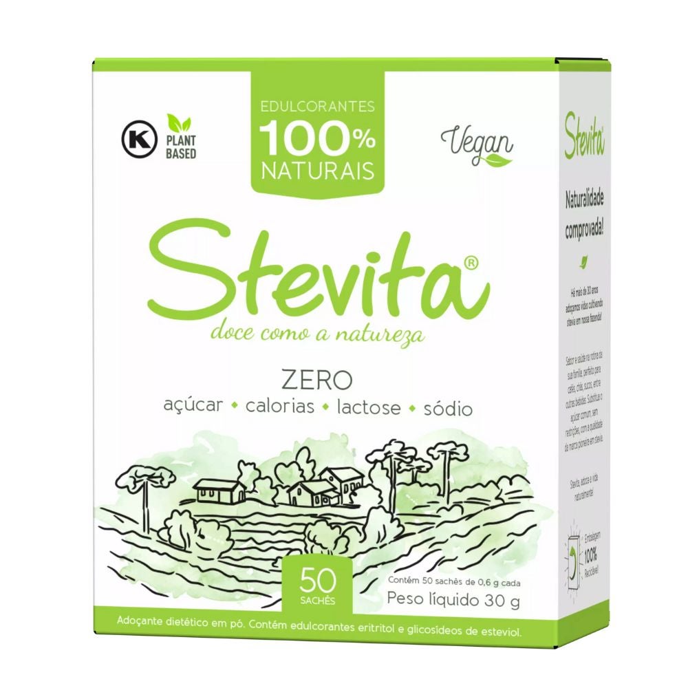 Adoçante em Pó Stevita 50 Sachês