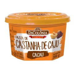 Pasta de Castanha de Caju com Cacau DaColônia 200g