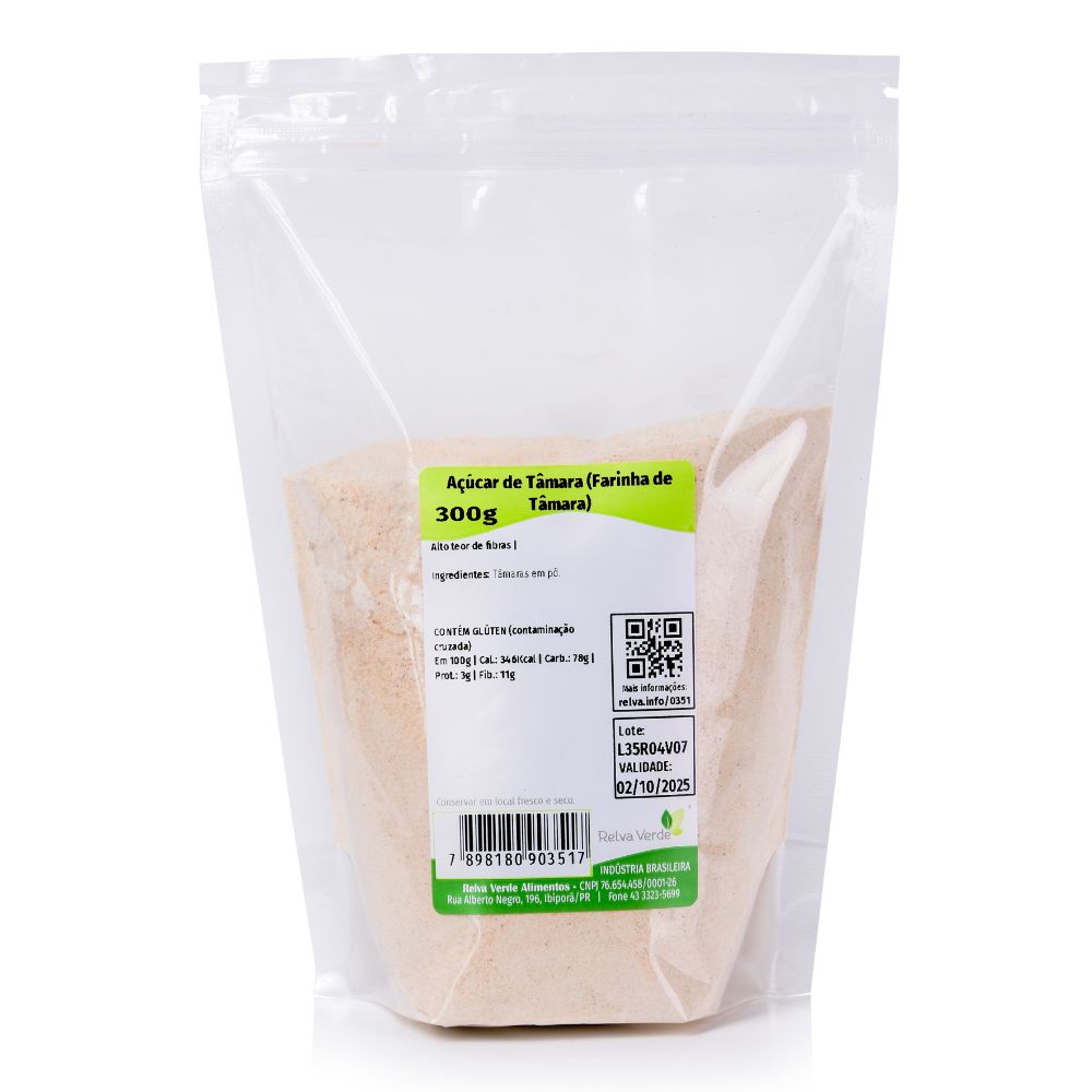 Açúcar de Tâmara (Farinha de Tâmara) 300g - Imagem 3