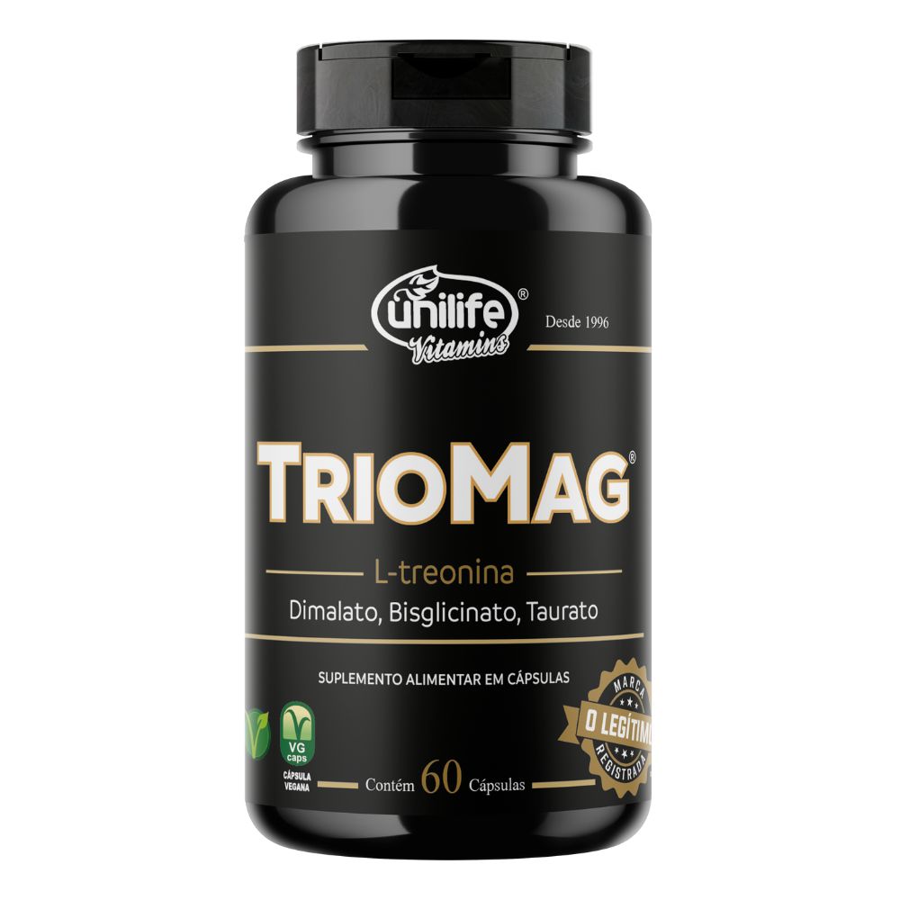Triomag Complexo de Magnésios Unilife 60 Cápsulas