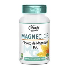 Magneclor Cloreto de Magnésio Hexahidratado P.A. Unilife 60 cápsulas