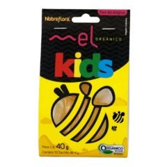 Mel Flor de Angico Orgânico Sachê Kids Nobreflora 40g