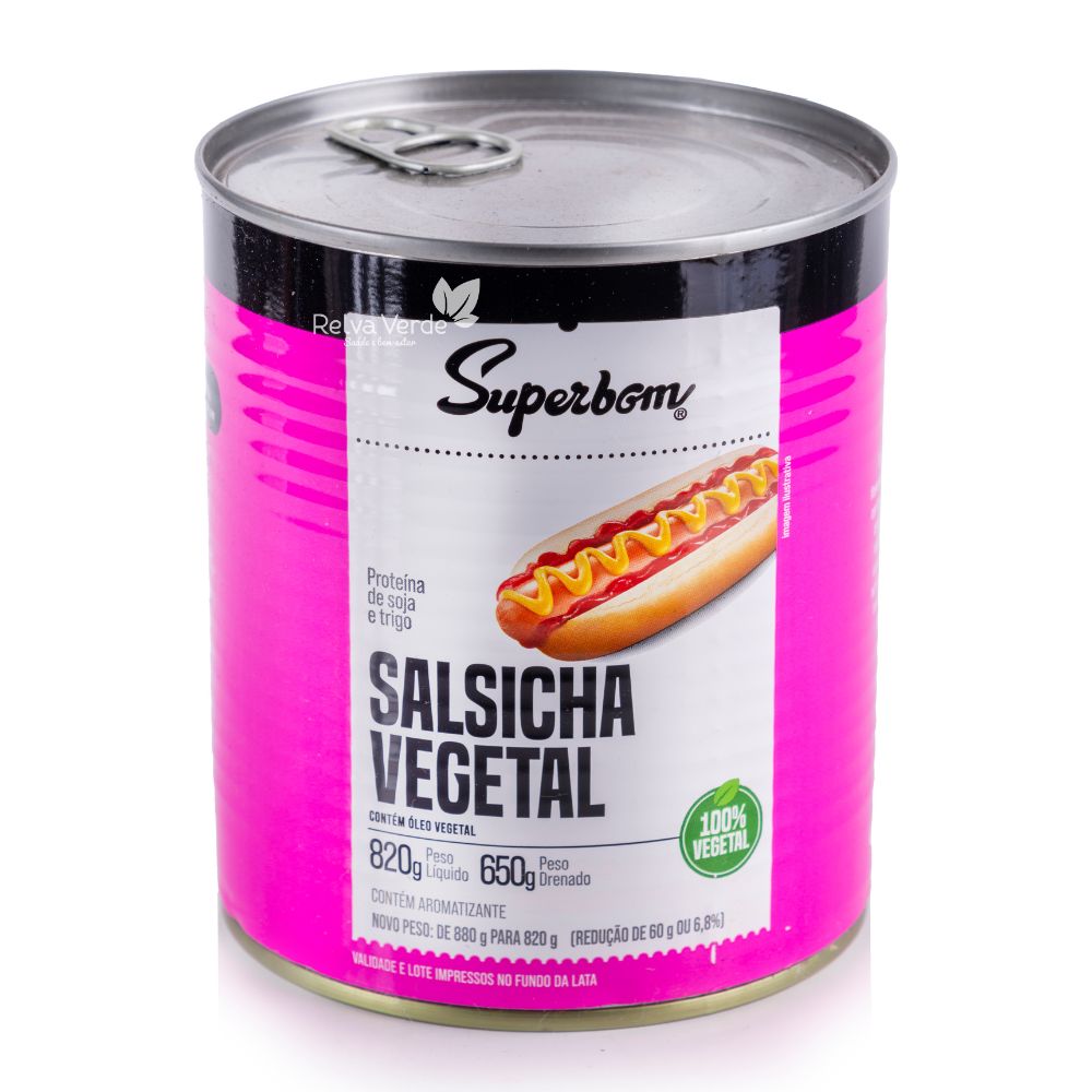 Salsicha Vegetal Superbom 820g