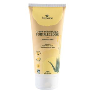 Creme Capilar sem Enxágue Fortalecedor Livealoe 200ml