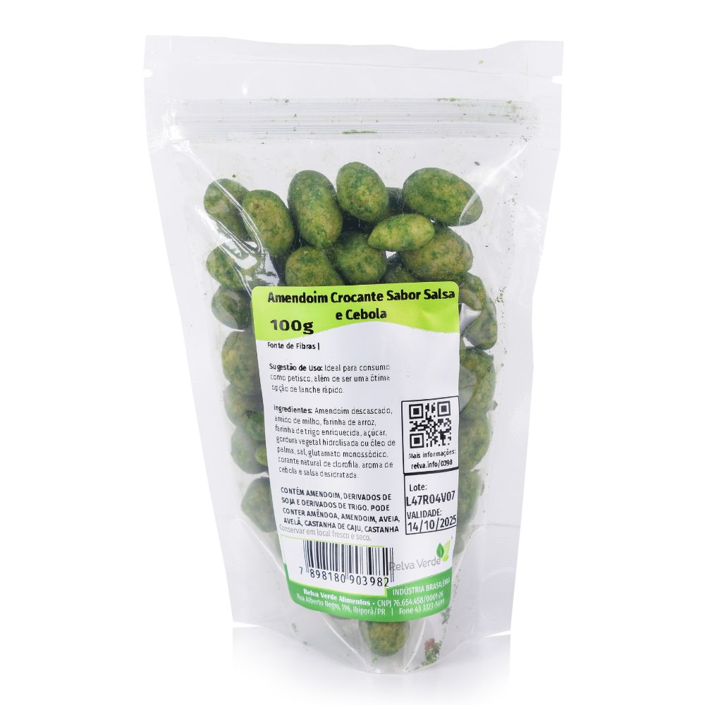 Amendoim Crocante Sabor Salsa e Cebola 100g - Imagem 3