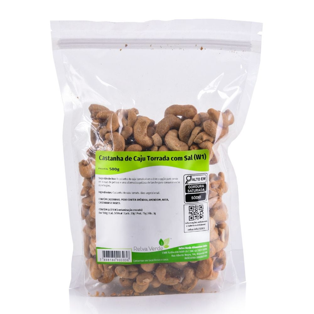 Castanha de Caju Torrada com Sal (W1) 500g - Imagem 3