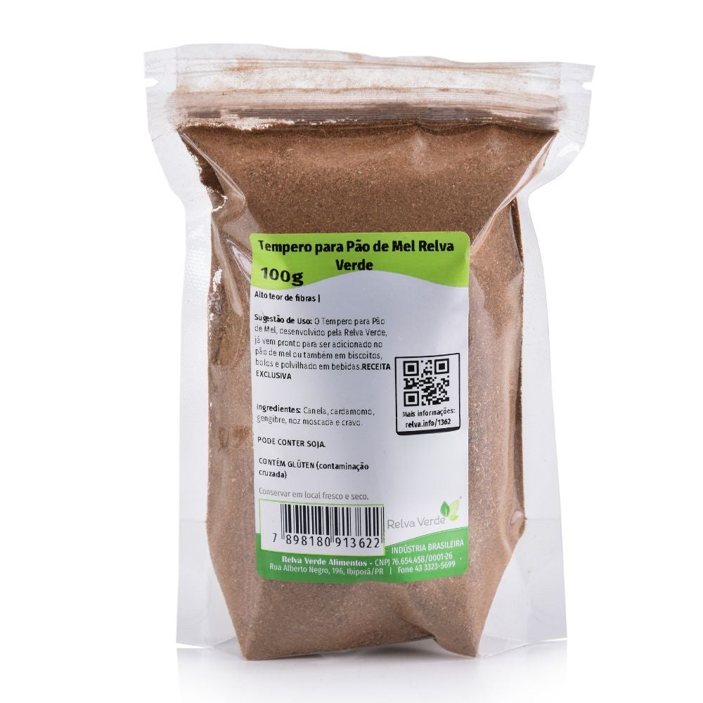 Tempero para Pão de Mel Relva Verde 100g - Imagem 3