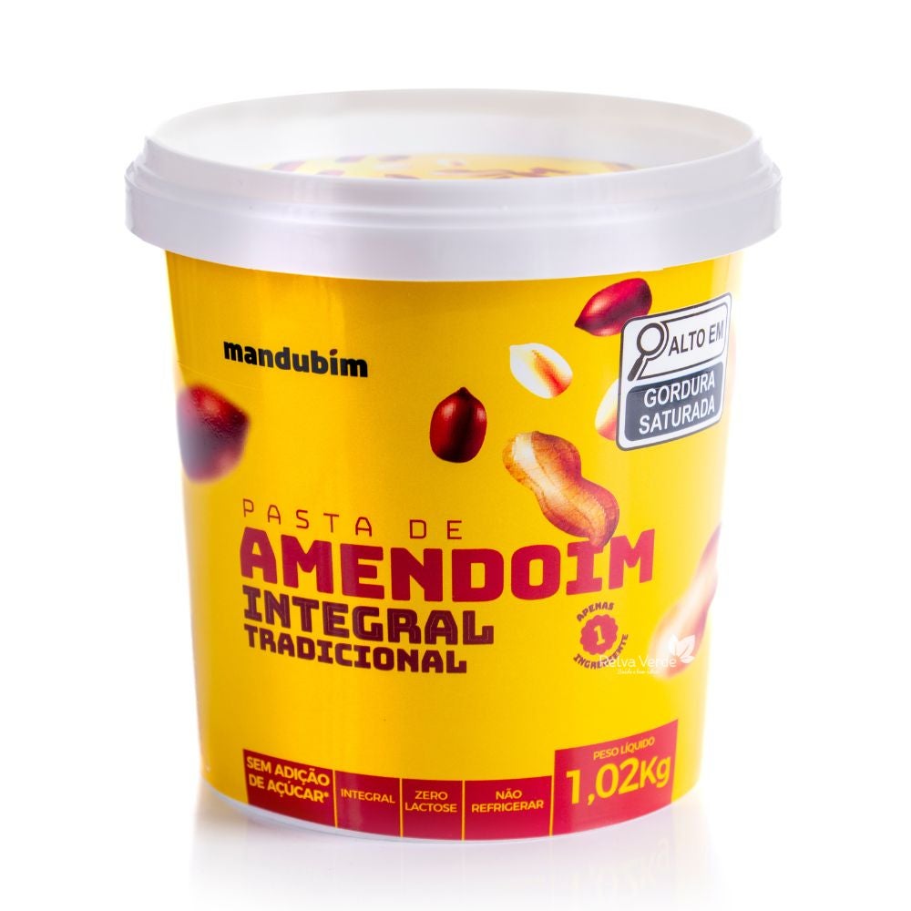 Pasta de Amendoim Integral Mandubim 1,02kg