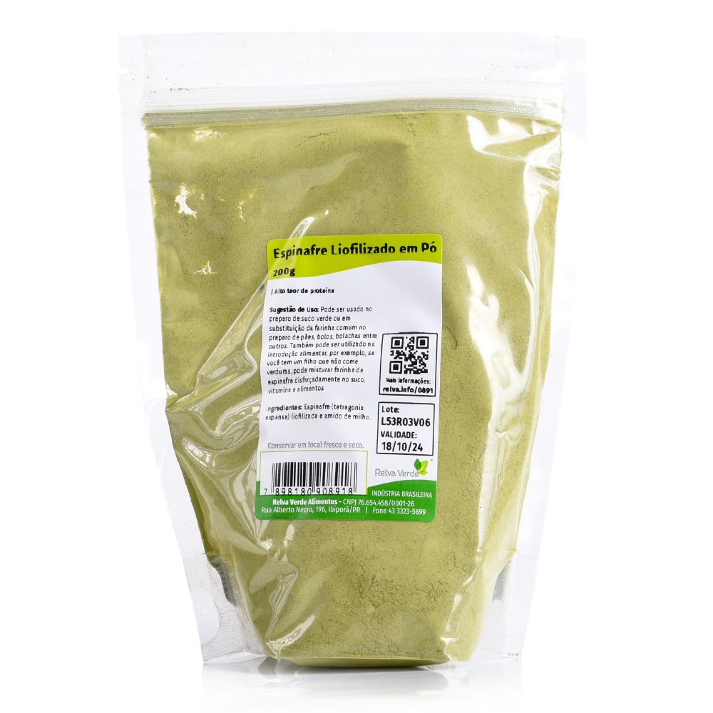 Espinafre Liofilizado em Pó 200g - Imagem 3