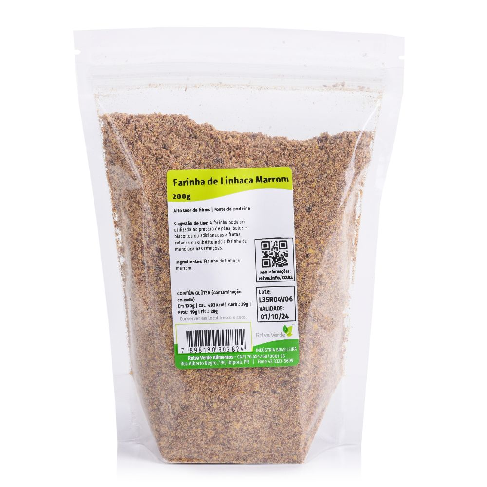 Farinha de Linhaça Marrom 200g - Imagem 3