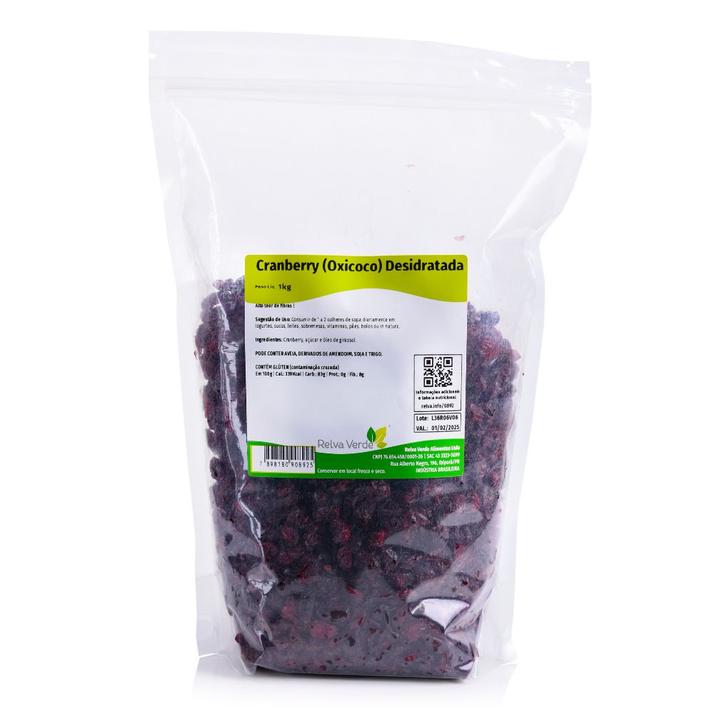 Cranberry (Oxicoco) Desidratada 1kg - Imagem 3