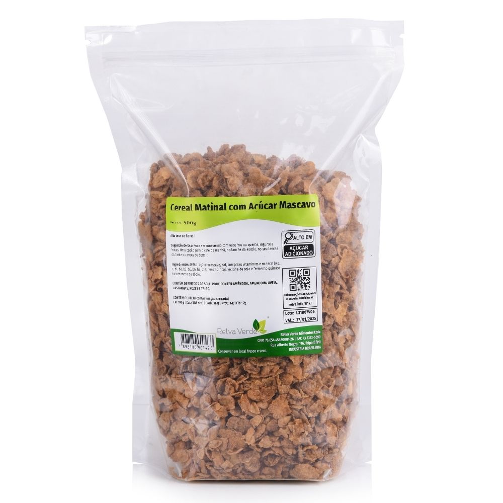 Cereal Matinal com Açúcar Mascavo 500g - Imagem 3