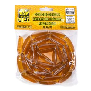 Composto de Mel com Extrato de Própolis Sabor Poejo Casa do Mel 100g