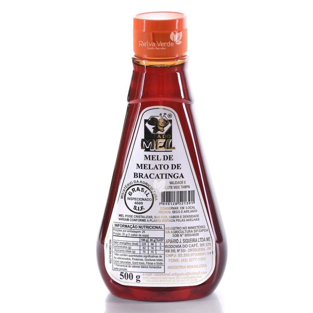 Mel de Melato da Bracatinga Bisnaga Casa do Mel 500g
