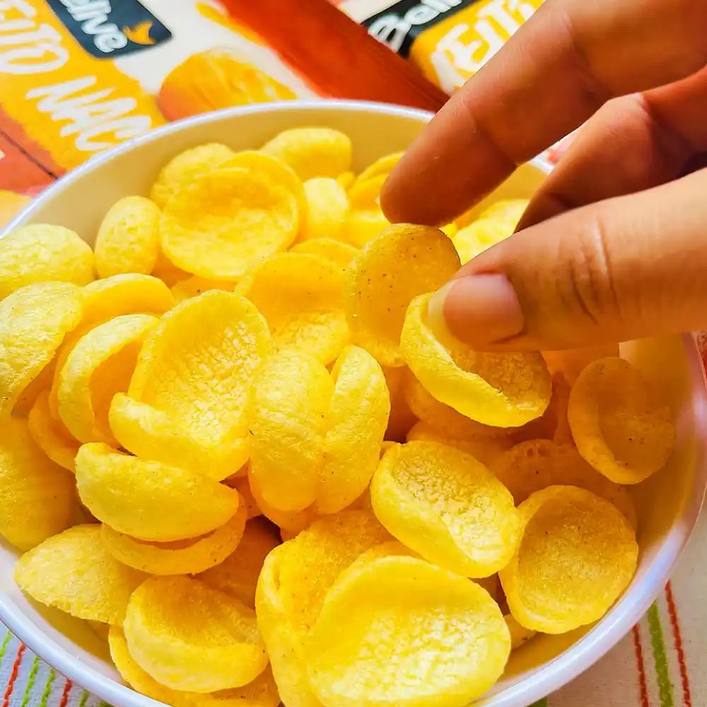 Salgadinho de Milho e Quinoa com Vitaminas Sabor Queijo Nacho Belive 25g - Imagem 3