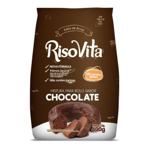 Mistura para Bolo Sabor Chocolate Sem Glúten RisoVita 400g