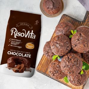 Mistura para Bolo Sabor Chocolate Sem Glúten RisoVita 400g - Imagem 3