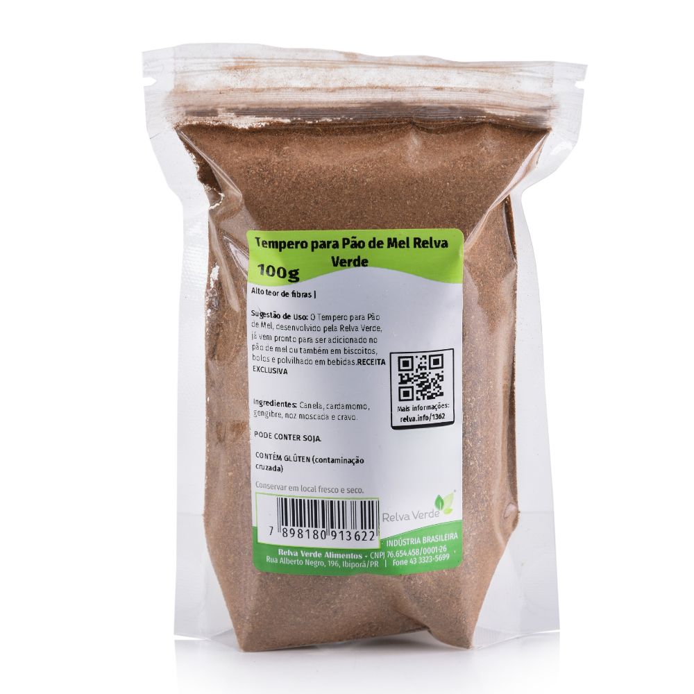 Tempero para Pão de Mel Relva Verde 100g - Imagem 3