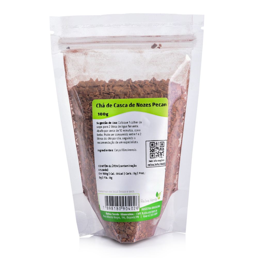 Chá de Casca de Nozes Pecan 100g - Imagem 3