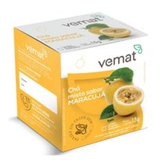 Chá Misto Sabor Maracujá Vemat 10 Sachês