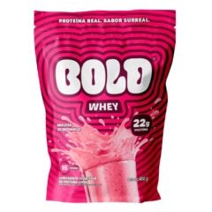 Suplemento Alimentar de Proteína Whey sabor Mousse de Morango Bold 450g