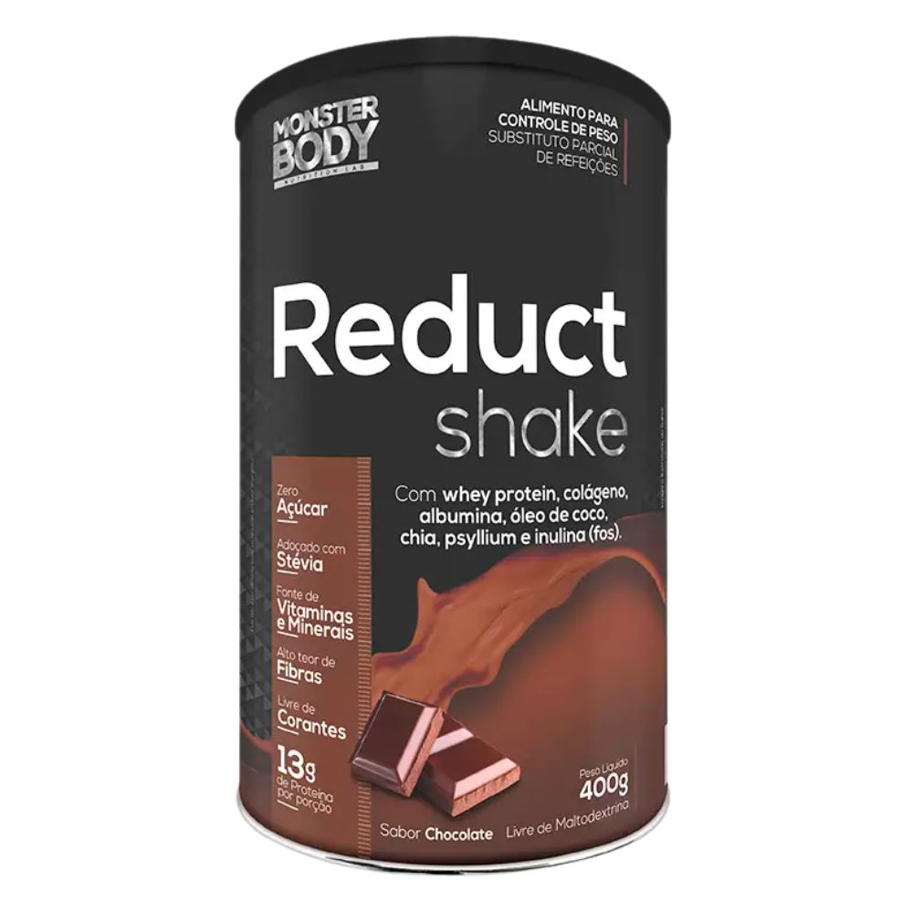 Reduct Shake com Colágeno, Whey e Albumina Sabor Chocolate SupraErvas 400g